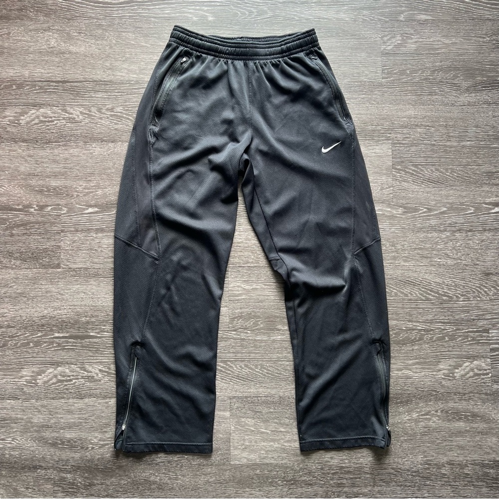VTG Nike Men's Black Ankle-Zip Joggers
